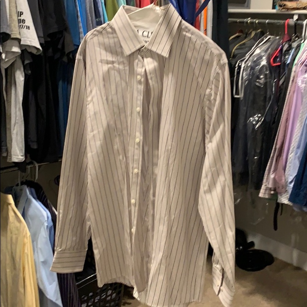 Michael Kors striped dress shirt men’s